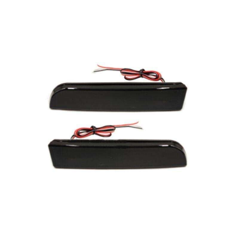 Smoked Rear Taillight Bumper Reflector Light For Mitsubishi Lancer EX 08-15 Pair