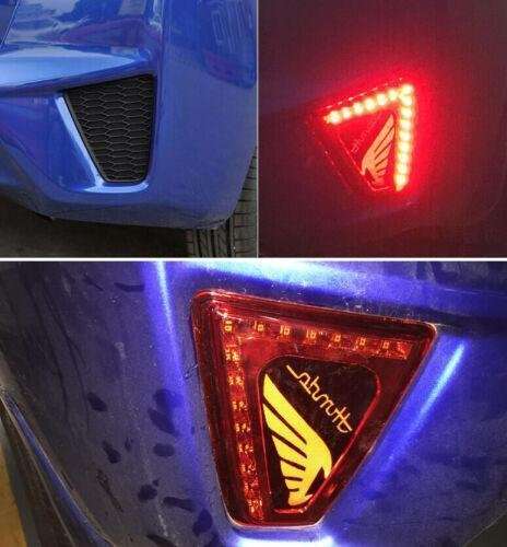 Led Rear Bumper Fog Light Brake light Reversing For Honda Fit Jazz GK5 2014-2017