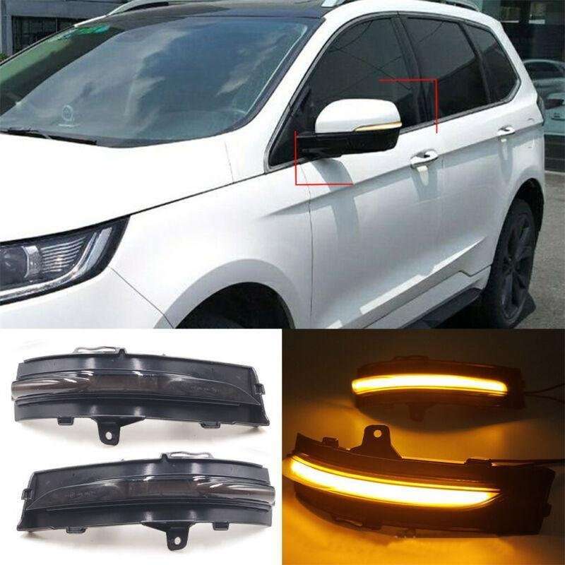 Pair Rear View Door Mirror Turn Signal Lamp Light Fit For Ford Edge 2015-2020