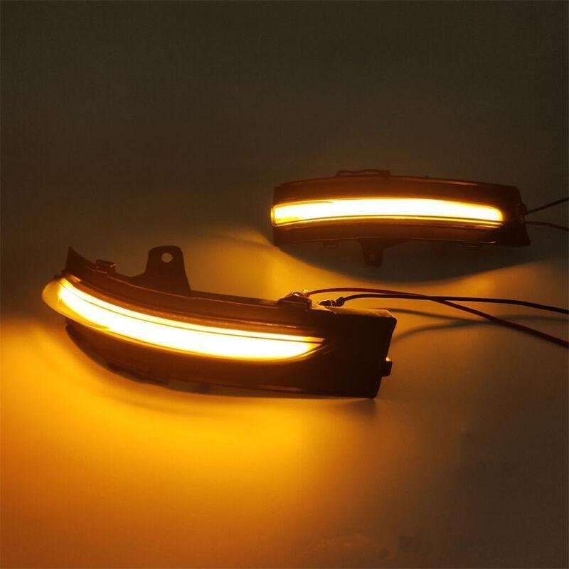 Pair Rear View Door Mirror Turn Signal Lamp Light Fit For Ford Edge 2015-2020
