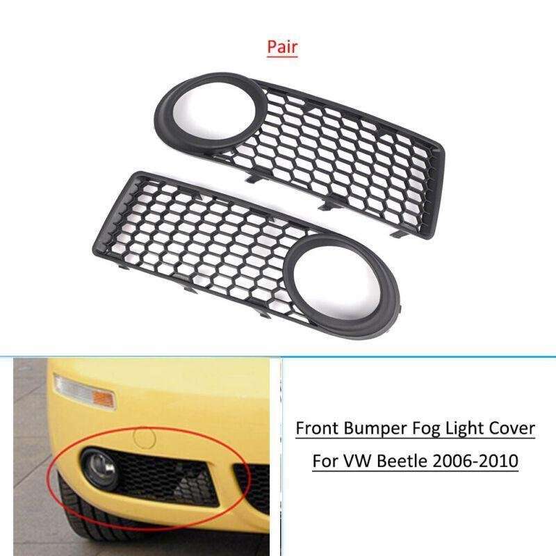 Front Bumper Fog Light Lamp Grille Trim Cover For VW Beetle 2006-2010 Pair