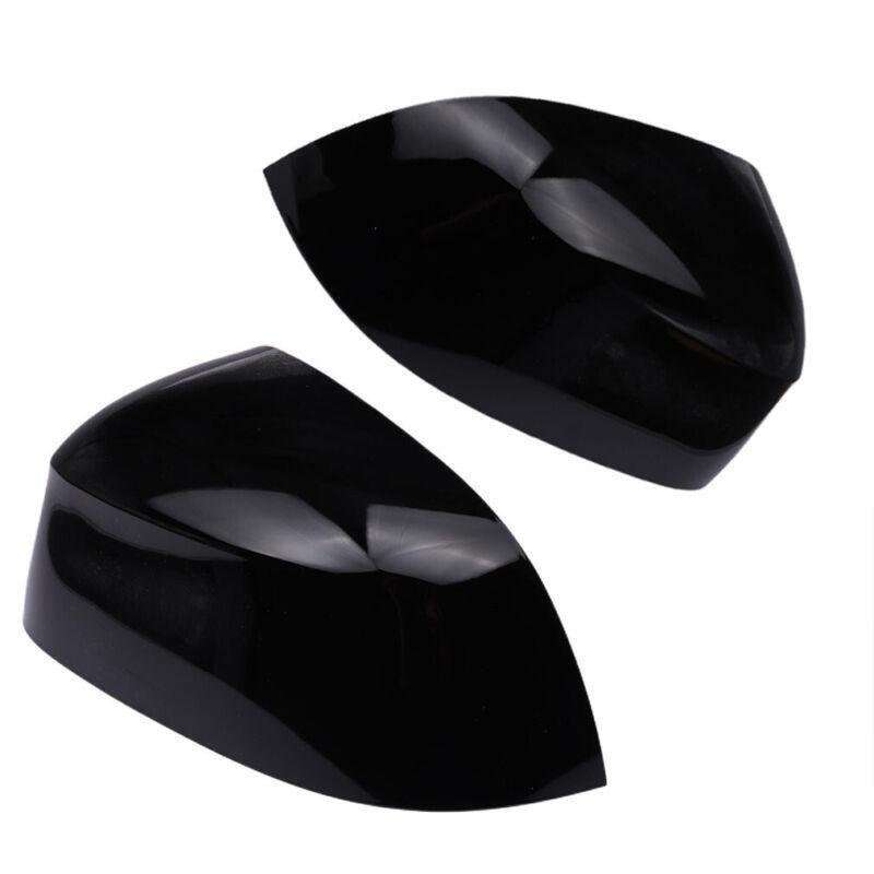 Pair Rearview Mirror Cap Cover For BMW X3 X4 X5 X6 F15 F16 F26 2015-2018