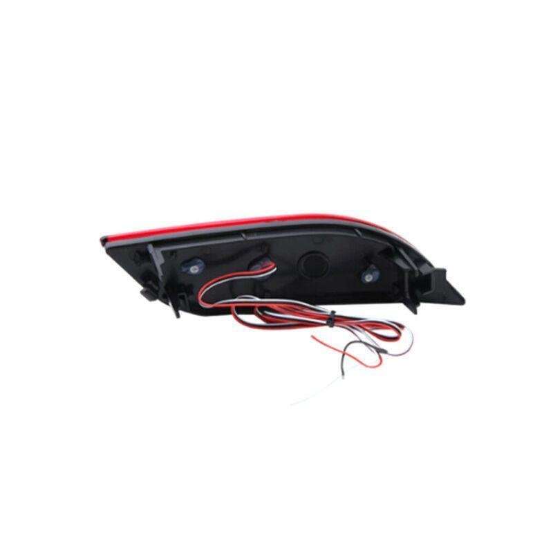 2x LED Rear Fog&amp;Brake Taillight Bumper Reflector Lights For Jeep Compass 17-19