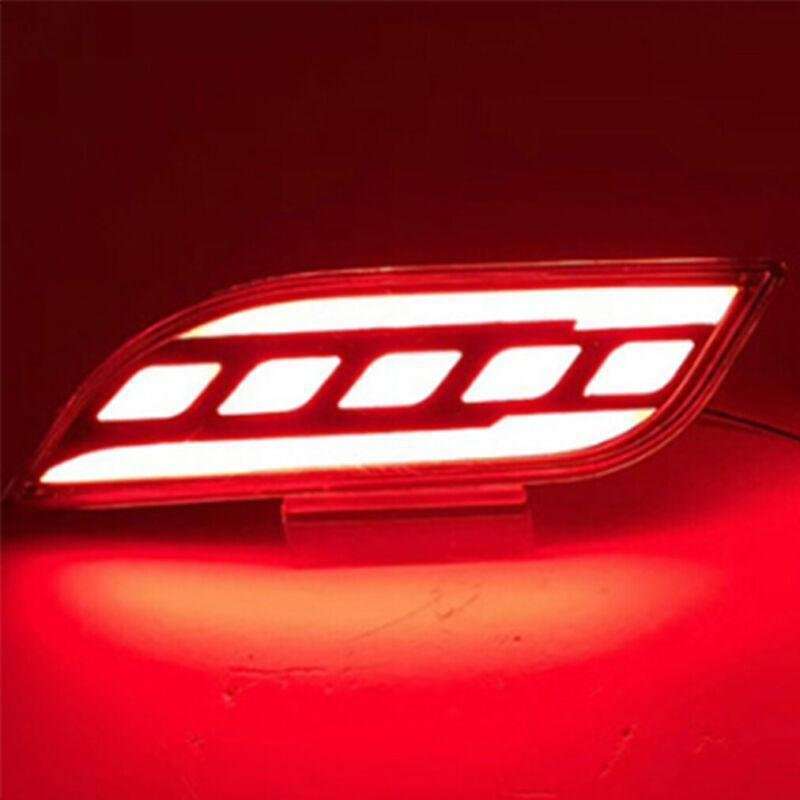 2x LED Rear Fog&amp;Brake Taillight Bumper Reflector Lights For Jeep Compass 17-19