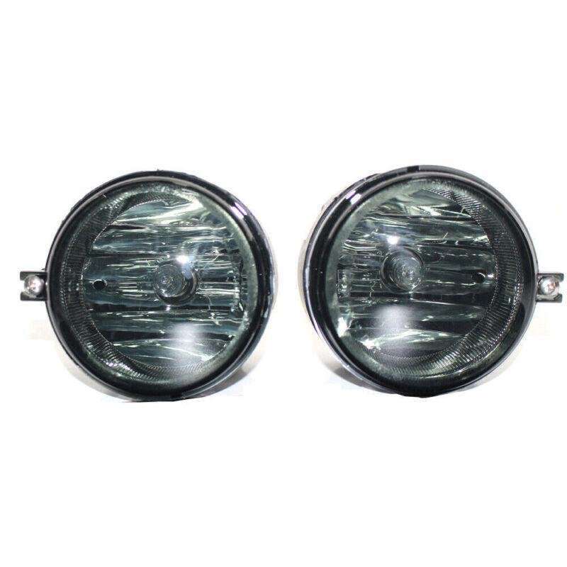 Fits 06-10 Dodge Charger/Challenger Smoke Lens Front Bumper Fog Light/Lamp