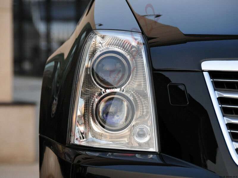 A Pair For Cadillac STS 2005-2011 Front Headlight Lens shell + Sealant Glue