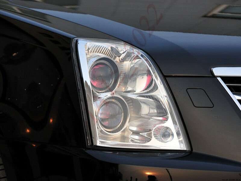 A Pair For Cadillac STS 2005-2011 Front Headlight Lens shell + Sealant Glue