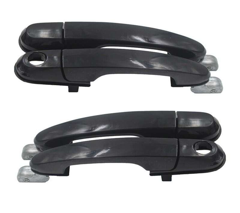 Set 4 Outside Exterior Front Rear Door Black Handle for Hyundai Tucson 2005-2009