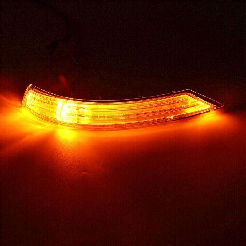 Pair LED Mirror Turn Signal Indicator Light For VW Touareg 2007-2010