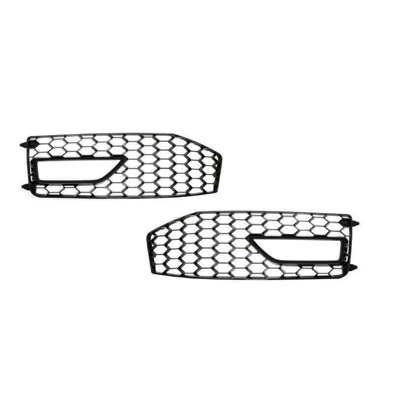 2x Front Bumper Fog Light Grille Cover For Audi A4 B8.5 S-line S4 RS4 2013-2015