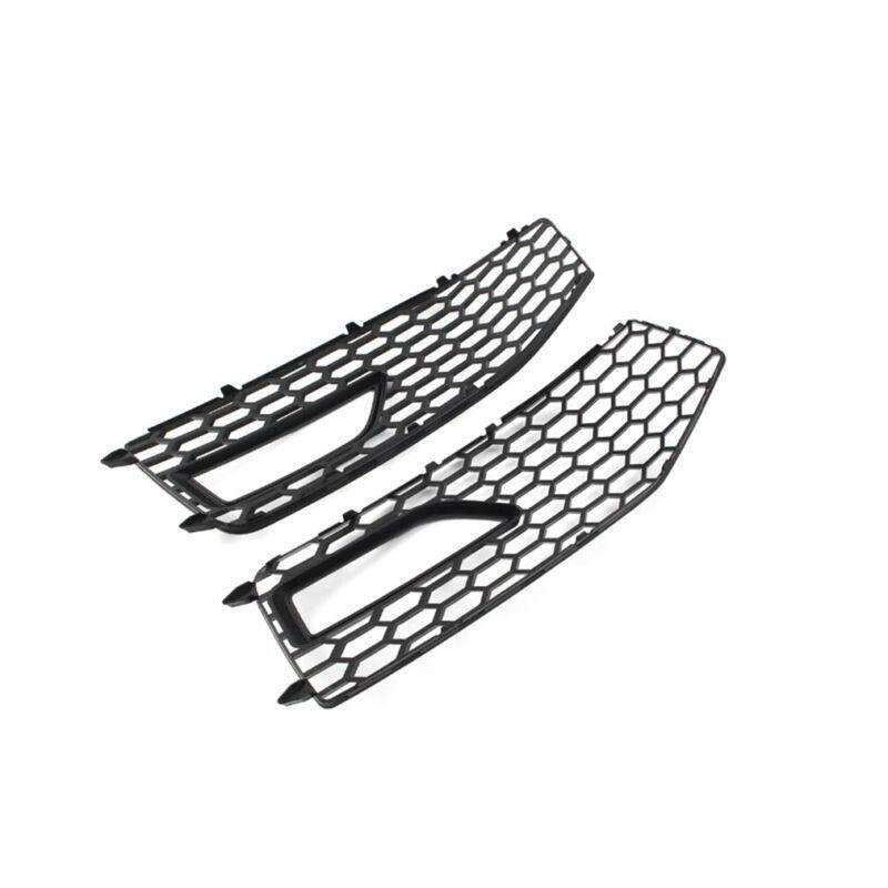 2x Front Bumper Fog Light Grille Cover For Audi A4 B8.5 S-line S4 RS4 2013-2015