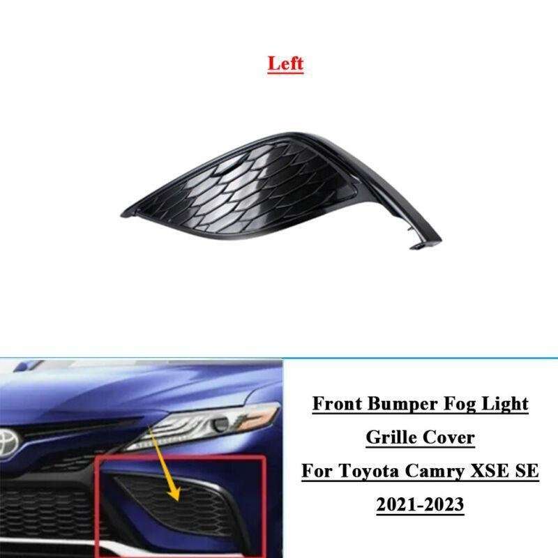 1x Front Bumper Fog Light Grille Cover For Toyota Camry XSE SE 2021-2023 Left