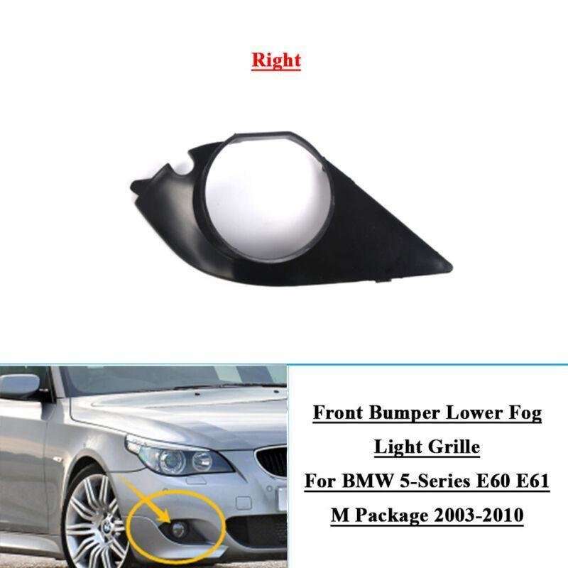 Front Bumper Fog Light Grille For BMW 5-Series E60 E61 M Package 2003-2010 Right