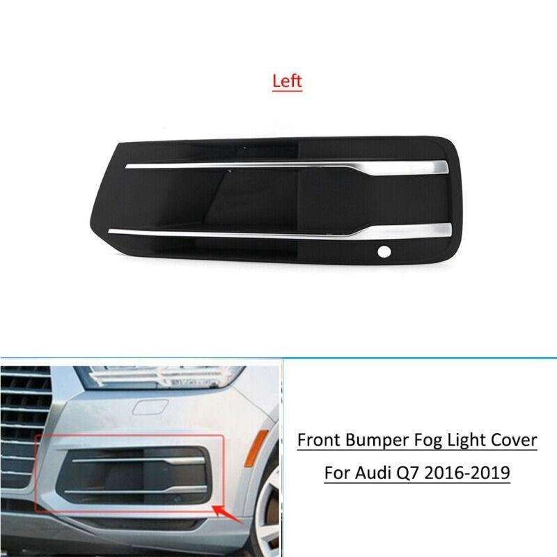 Front Bumper Fog Light Lamp Bezel Grille Cover Left Side For Audi Q7 2016-2019