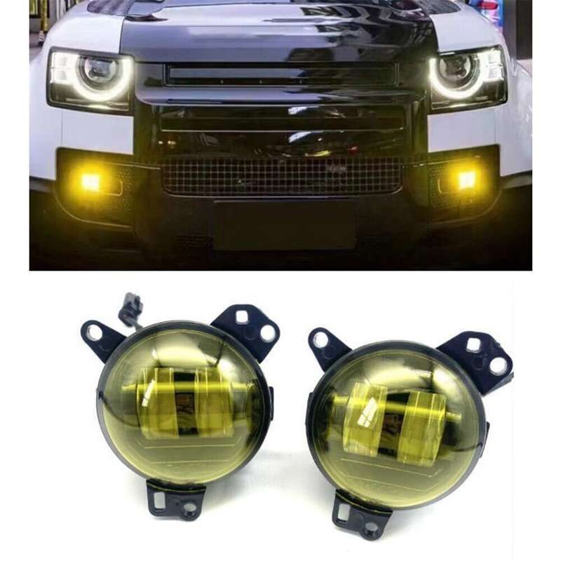 Front Bumper Fog Lamp Driving Light Set For Land Rover Defender 2020-2023
