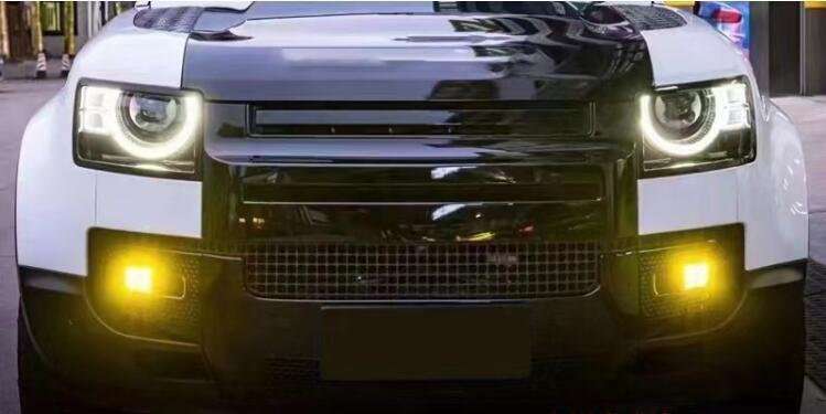Front Bumper Fog Lamp Driving Light Set For Land Rover Defender 2020-2023