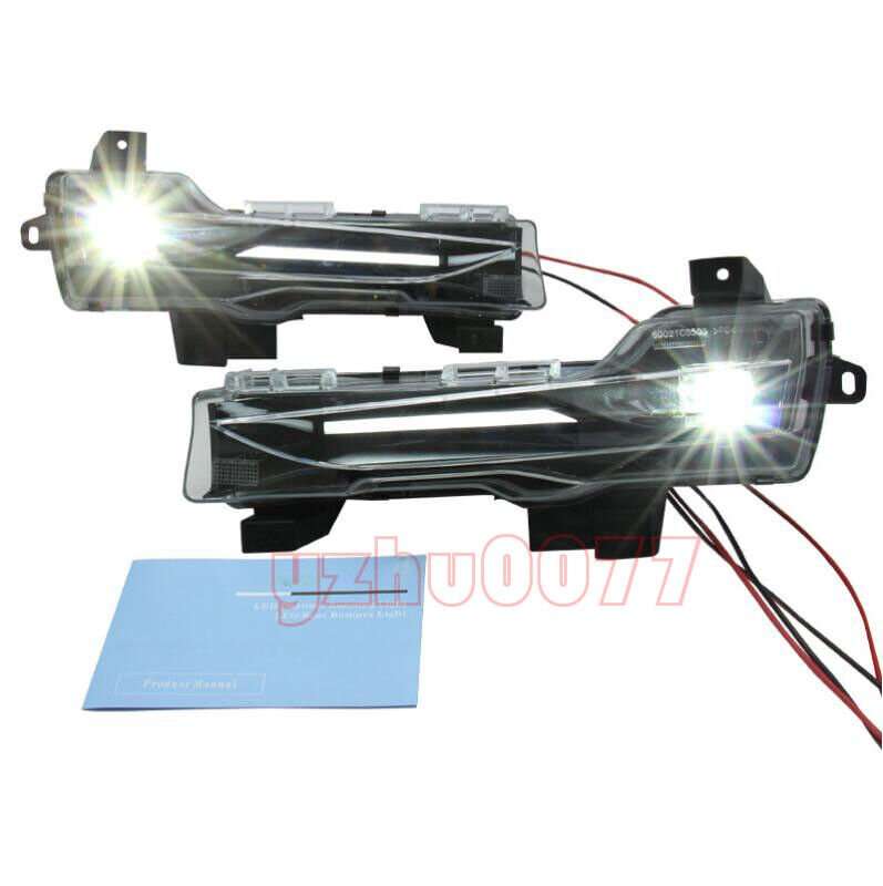 For 2017-2021 Tesla Model 3 LED Driving Lights Turn Signal Lights Fog Lights 2PC