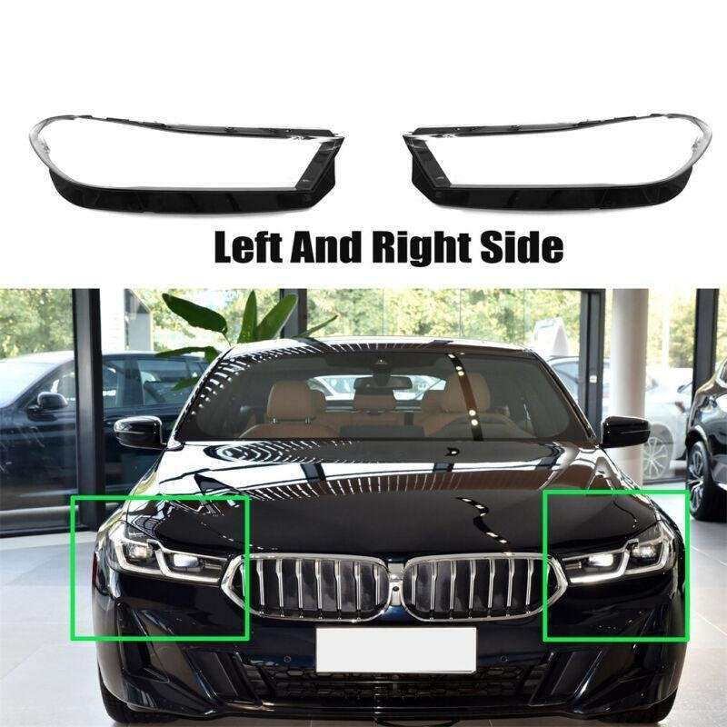 Headlight Lens Cover Left Right Side For BMW 6 Series GT 2021-2022