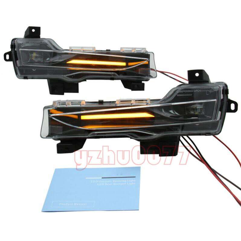 For 2017-2021 Tesla Model 3 LED Driving Lights Turn Signal Lights Fog Lights 2PC