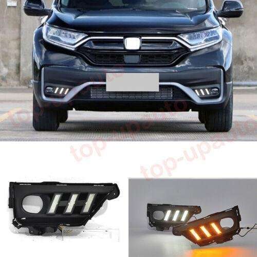 LED Fog Lamp Daytime Running Light turn signal 2PC For Honda CR-V CRV 2020-2022