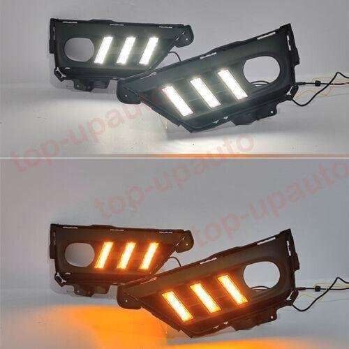 LED Fog Lamp Daytime Running Light turn signal 2PC For Honda CR-V CRV 2020-2022