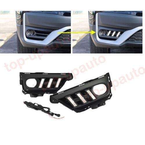 LED Fog Lamp Daytime Running Light turn signal 2PC For Honda CR-V CRV 2020-2022