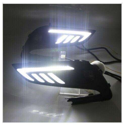 LED Daytime Running Light DRL Front Fog Light Cover For Buick Encore 2017-2022