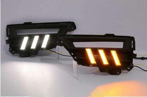 For Honda CRV CR-V 2020-2022 Led DRL Front Fog Light Lamp 2-Color Turn Signal