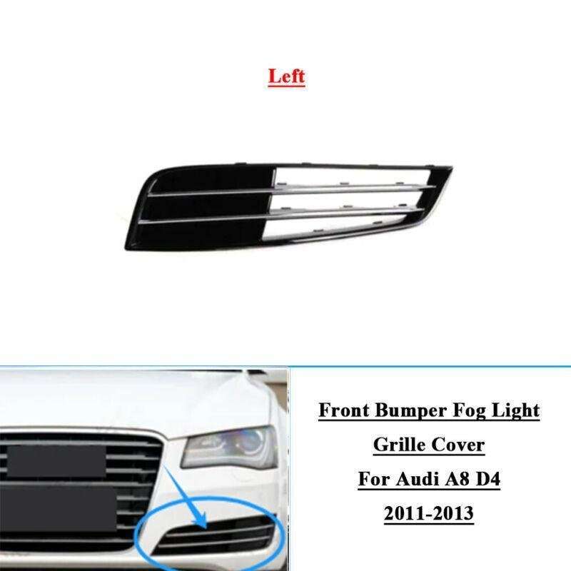 1x Front Bumper Fog Lamp Grille Cover Fits For Audi A8 D4 11-13 Left 4H0807679K
