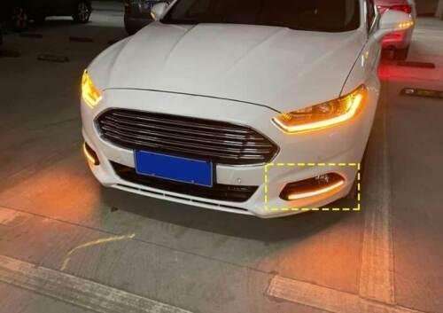 For Ford Mondeo Fusion 2013-2016 Front Fog Light Bumper Lamp LED Light DRL Refit