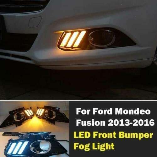 For Ford Mondeo Fusion 2013-2016 Front Bumper Fog Light Assembly LED Fog Lamp