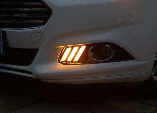 For Ford Mondeo Fusion 2013-2016 Front Bumper Fog Light Assembly LED Fog Lamp
