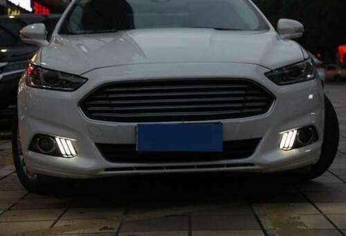 For Ford Mondeo Fusion 2013-2016 Front Bumper Fog Light Assembly LED Fog Lamp
