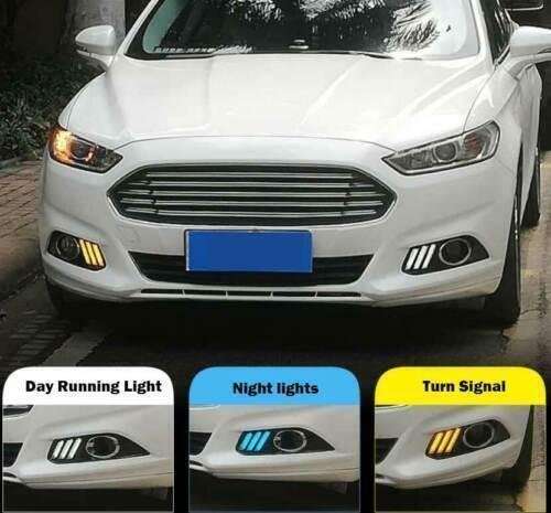 For Ford Mondeo Fusion 2013-2016 Front Bumper Fog Light Assembly LED Fog Lamp