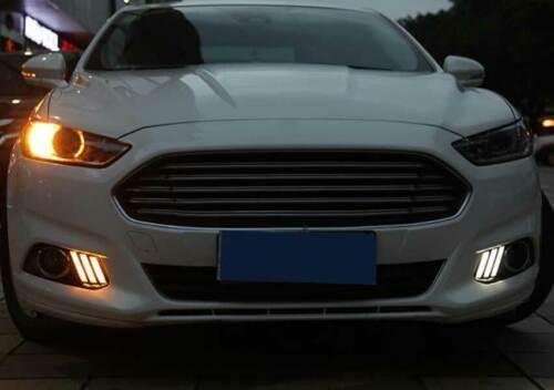 For Ford Mondeo Fusion 2013-2016 Front Bumper Fog Light Assembly LED Fog Lamp