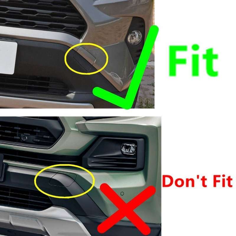 4X Front Left Right Bumper Tow Hook Eye Cover Cap For Toyota RAV4 2019-2023