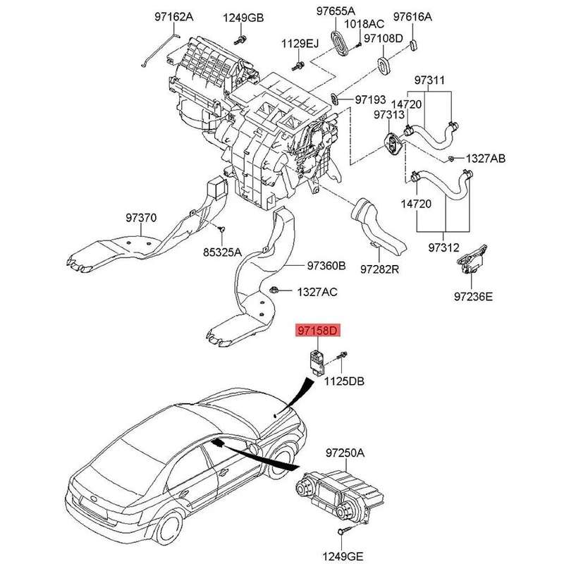 AQS Air Temperature Ambient Sensor Cluster Switch For Hyundai Sonata 2006-2008