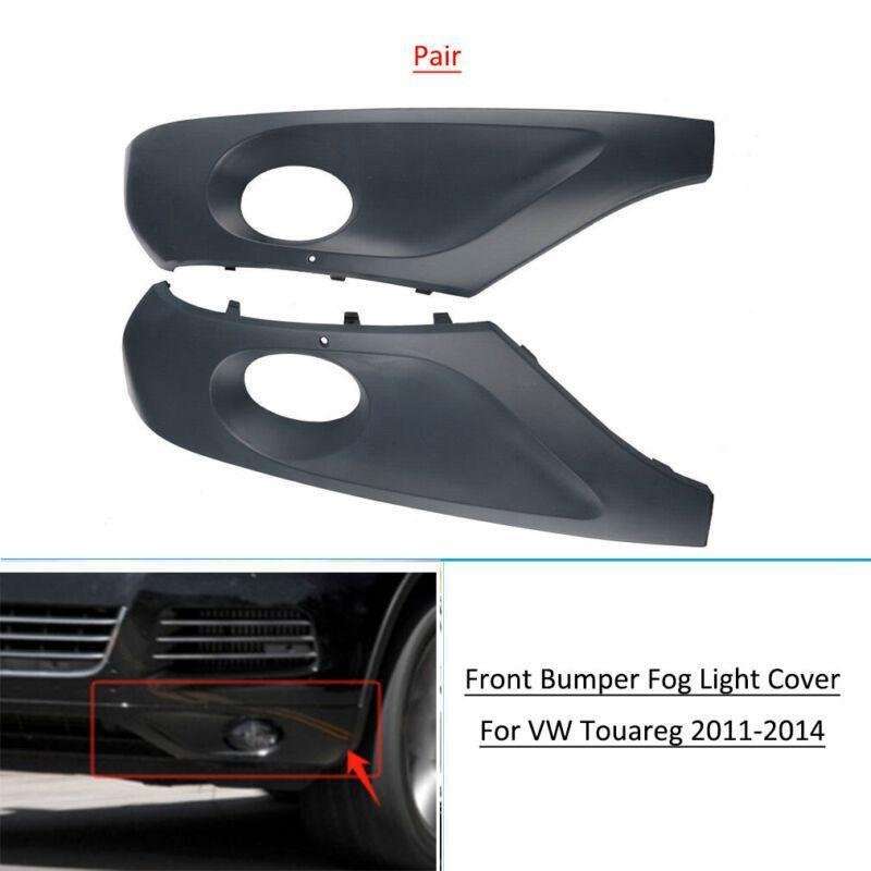 Front Bumper Fog Light Grille Cover Bezel For VW Touareg 2011-2014 Right&amp;Left