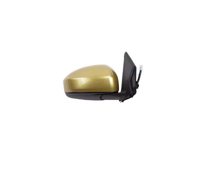 Side View Mirror Assembly 3 Pins Gold Right Side For 2011-2015 Nissan Tiida