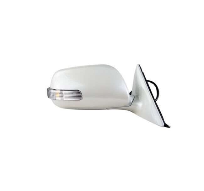 Side View Mirror Assembly 9 Pins White Right Side For 2006-2011 Toyota Camry