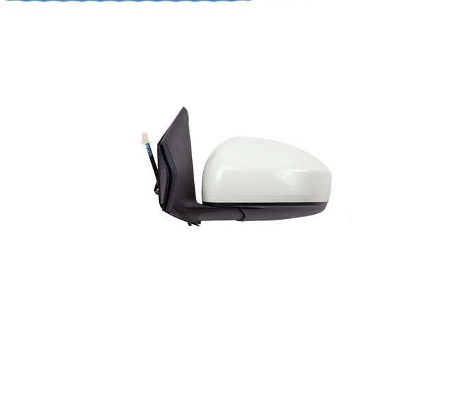 Side View Mirror Assembly 5 Pins White Left Side For 2011-2015 Nissan Tiida