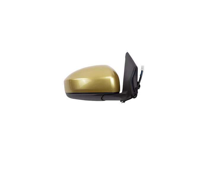 Side View Mirror Assembly 5 Pins Gold Right Side For 2011-2015 Nissan Tiida