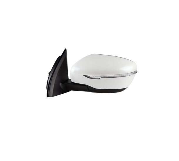 Side View Mirror Assembly 5 Pins White Left Side For 2015-2022 Nissan Qashqai