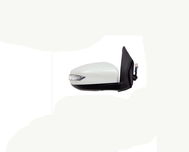 Side View Mirror Assembly 7 Pins White Right Side For 2016-2020 Nissan Tiida