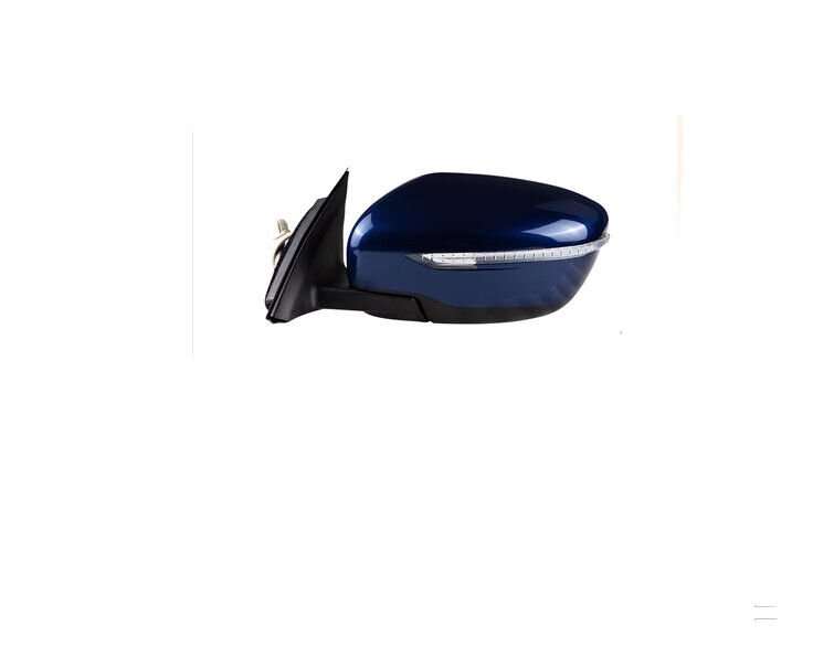 Side View Mirror Assembly 7 Pins Blue Left For 2014-2019 Nissan X-trail Rogue