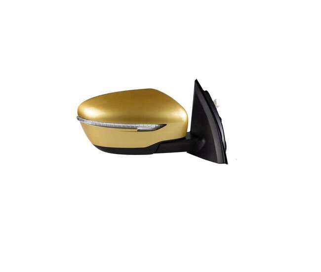 Side View Mirror Assembly 5 Pins Gold Right Side For 2015-2022 Nissan Qashqai