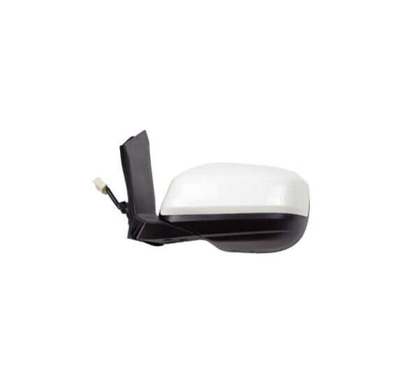 Side View Mirror Assembly 3 Pins White Left Side New For 2008-2014 Honda City