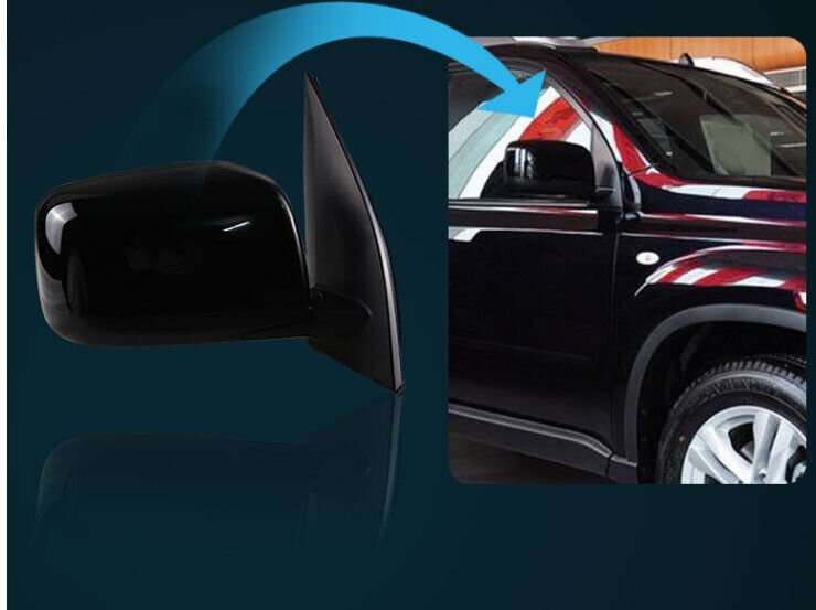 Side View Mirror Assembly 3 Pins Black Right Side For 08-13 Nissan X-Trail Rogue