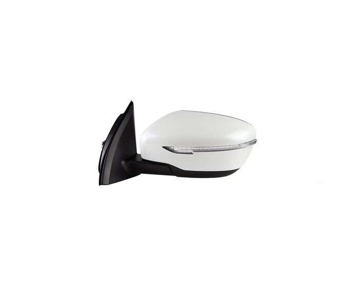 Side View Mirror Assembly 7 Pins White Left Side For 2015-2022 Nissan Qashqai