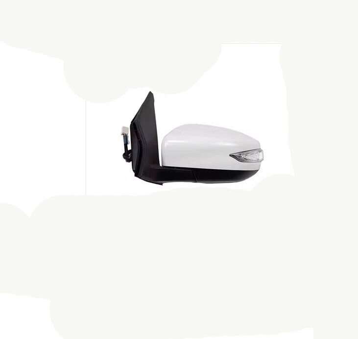 Side View Mirror Assembly 7 Pins White Left Side For 2016-2019 Nissan Tiida